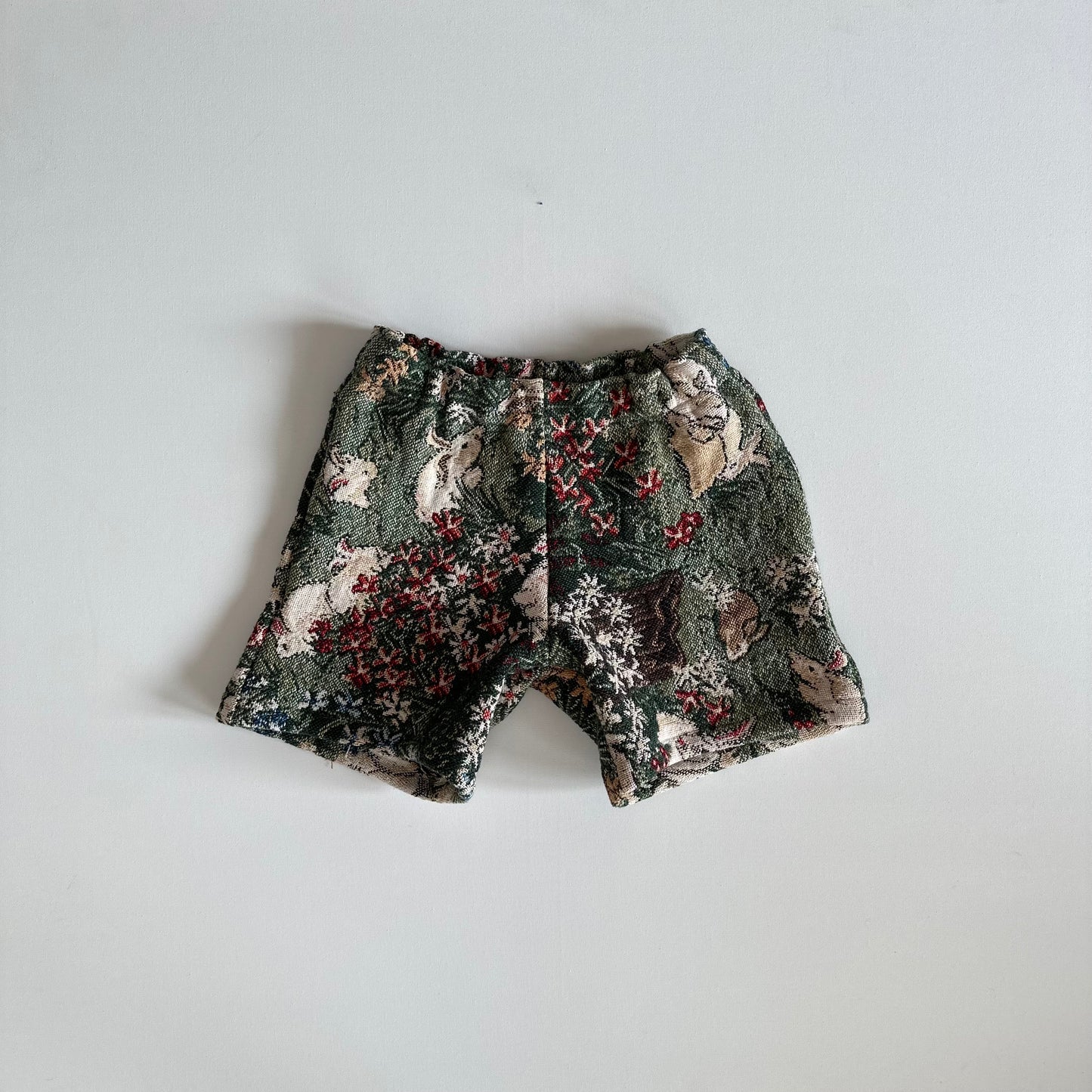 Cut and Sew Bunny Tapestry Shorts