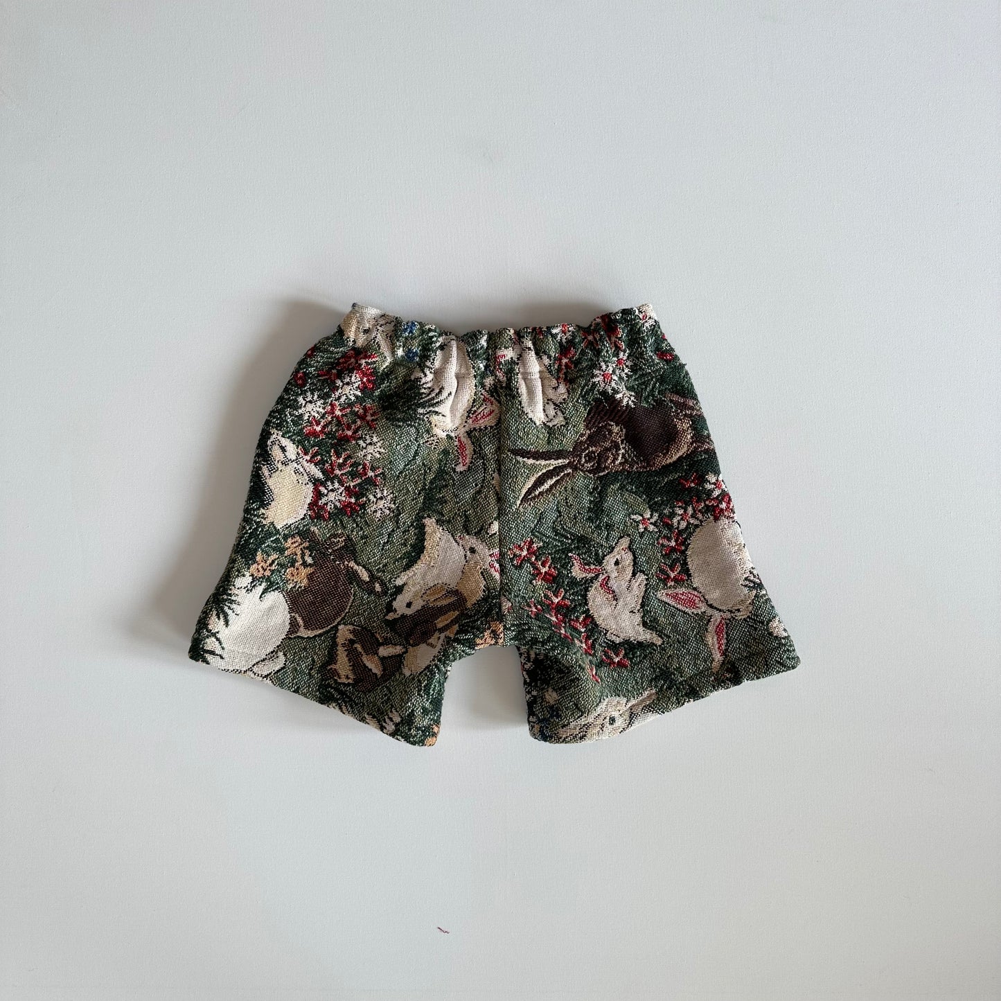 Cut and Sew Bunny Tapestry Shorts