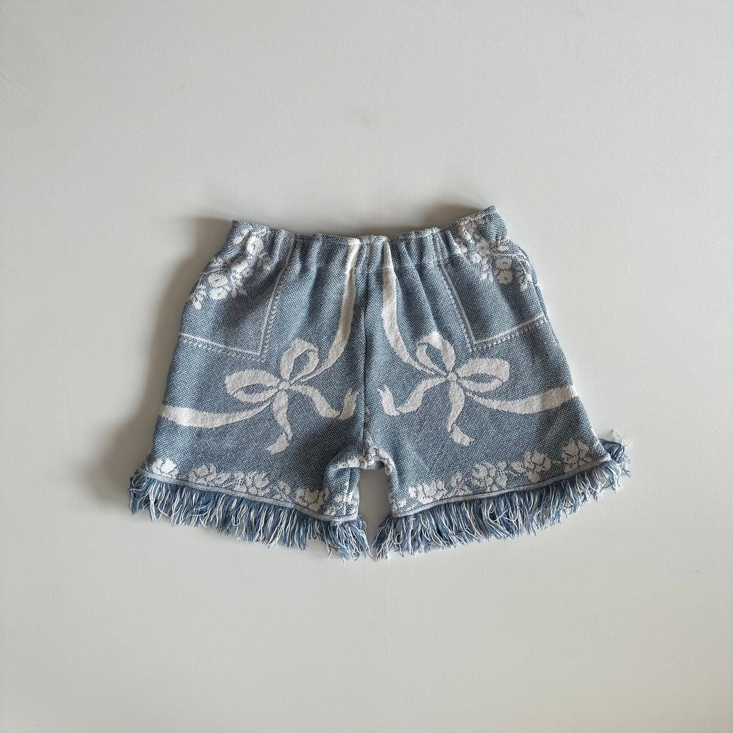 Cut and Sew Ribbon Tapestry Shorts