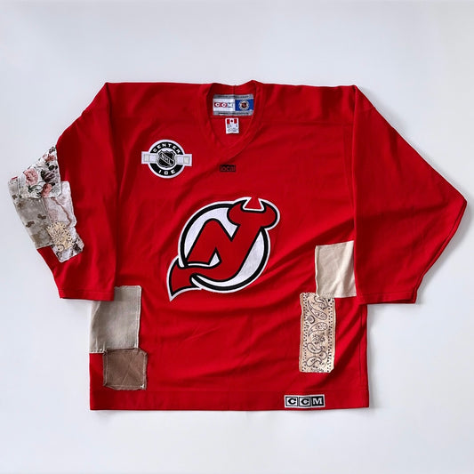 1 of 1 Vintage Reworked Patchwork Devils CCM Hockey Jersey