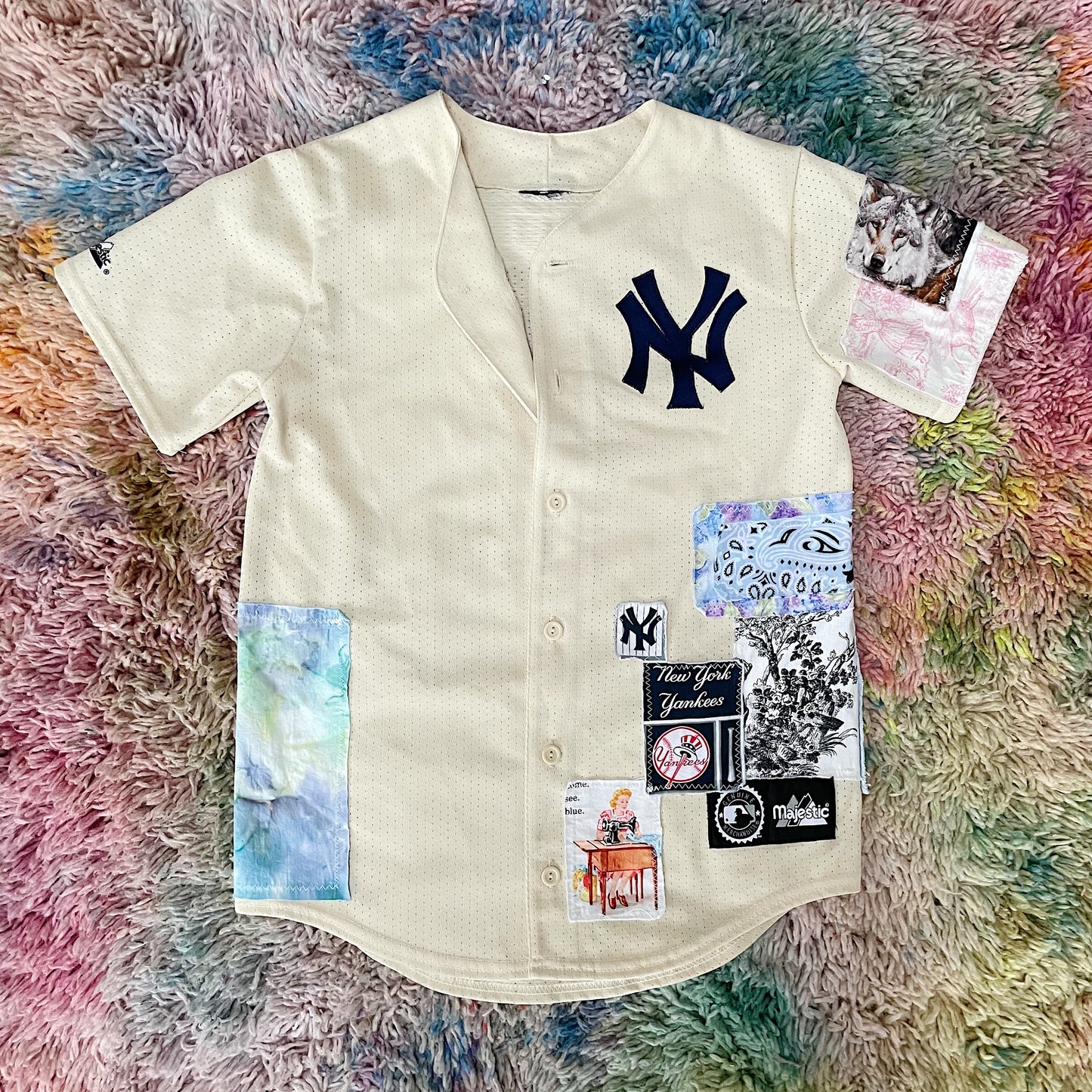 Majestic, Shirts & Tops, Vintage Yankees Jersey For Kids
