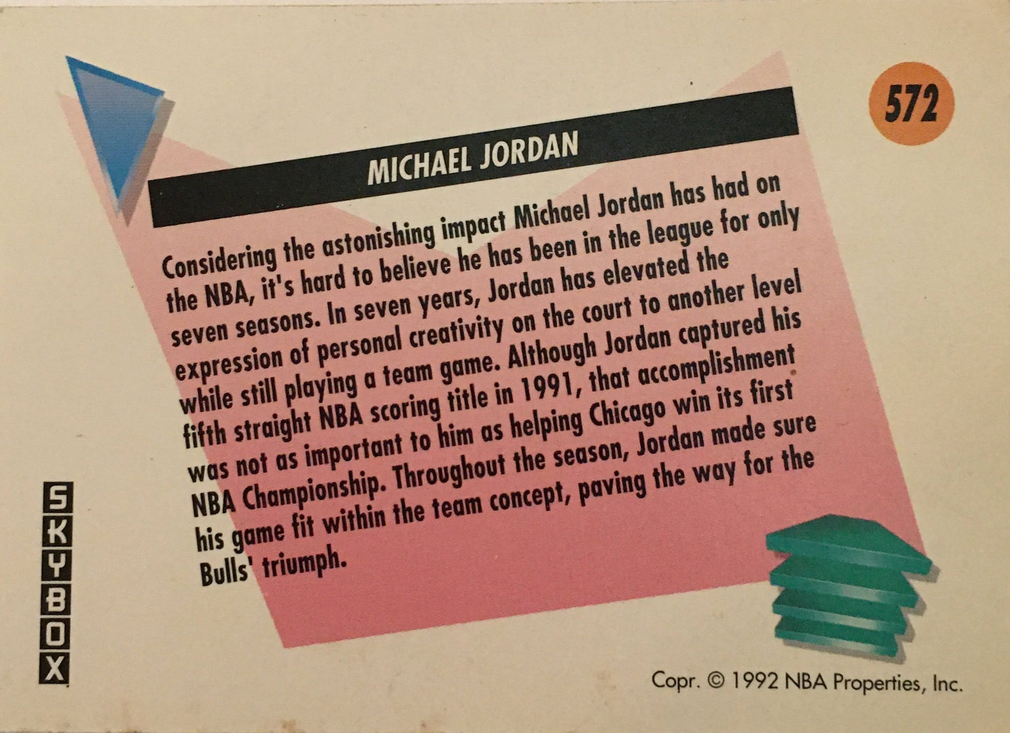 Michael Jordan Skybox #572